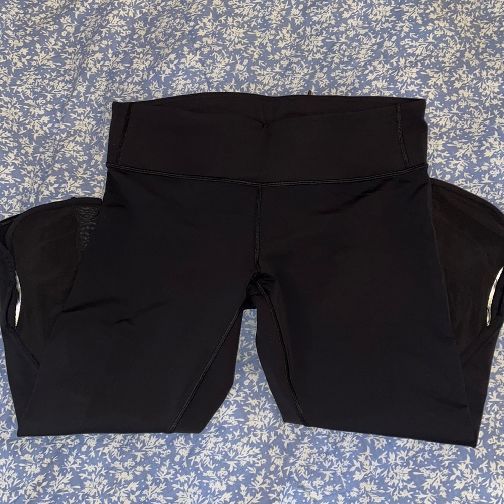 Lululemon Capris with Mesh Ankle Detail